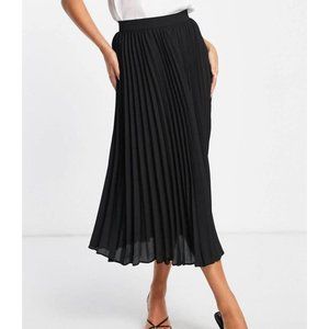Abercrombie & Fitch pleated midi black skirt S
